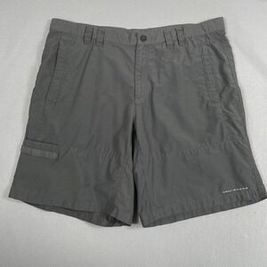 Columbia PFG Shorts Mens 40 Gray Omni-Shield Fishing Outdoor Quick Dry Stretch